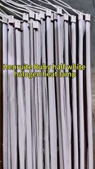 1500w Halogen Lamp 720mm Half White Ruby Heat Lamps for Blowing Machines