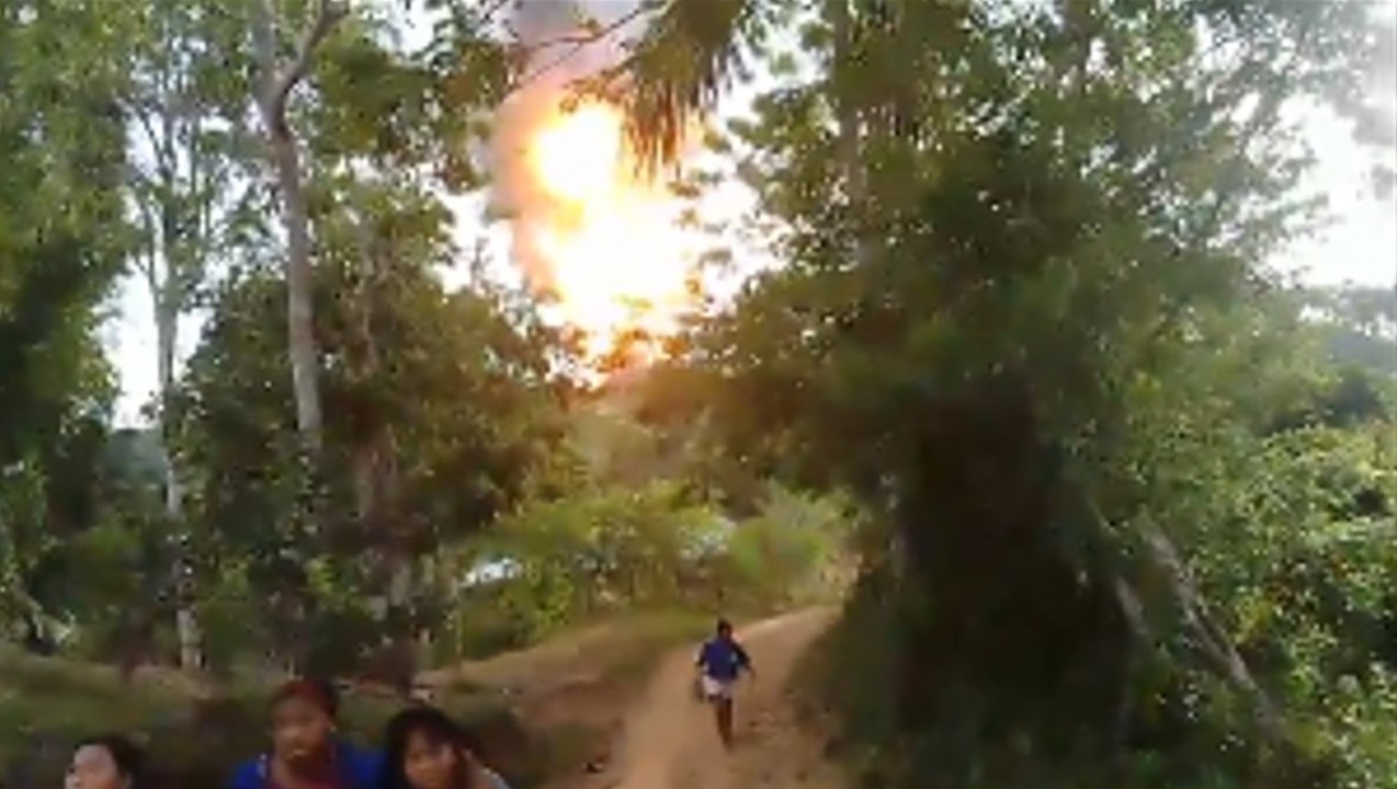 Así quedaron "los restos" de la explosión del v...