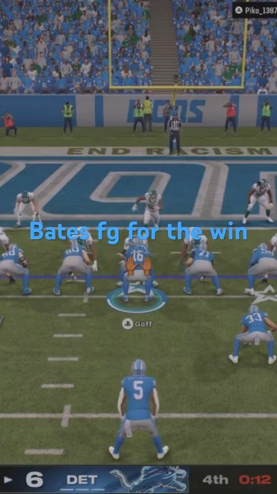 Bates with winning field goal