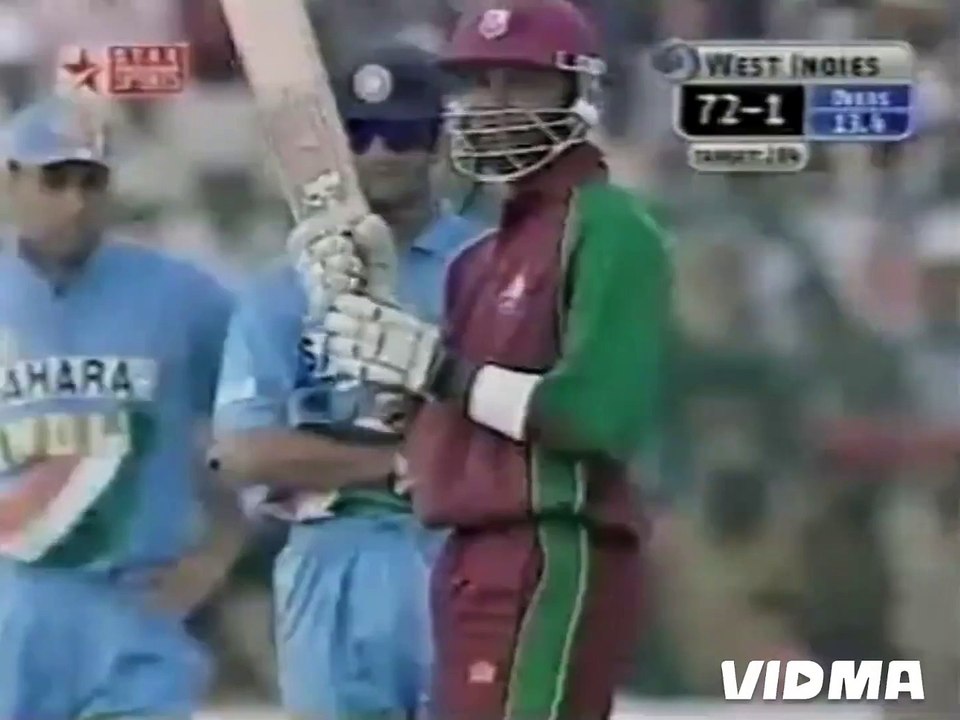 WAVELL HINDS & MARLON SAMUELS_ 86 RUNS PARTNERSHIP VS INDIA @ JAMSHEDPUR IN 2002.