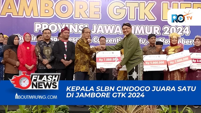 KEPALA SLBN CINDOGO BONDOWOSO RAIH JUARA SATU DALAM JAMBORE GTK HEBAT 2024 BERKAT KREATIVITASNYA