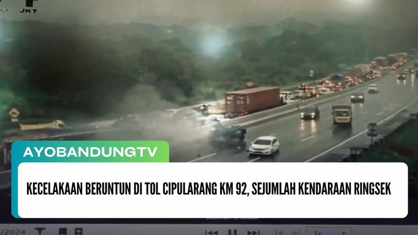 Kecelakaan Beruntun di Tol Cipularang KM 92, Sejumlah Kendaraan Ringsek