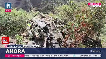 Peru'da minibüs uçuruma yuvarlandı