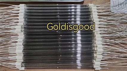 355mm 220v 1000w R7s Carbon Firber Clear Heat Lamp for High-Temperature Curing of Ink from Goldisgood