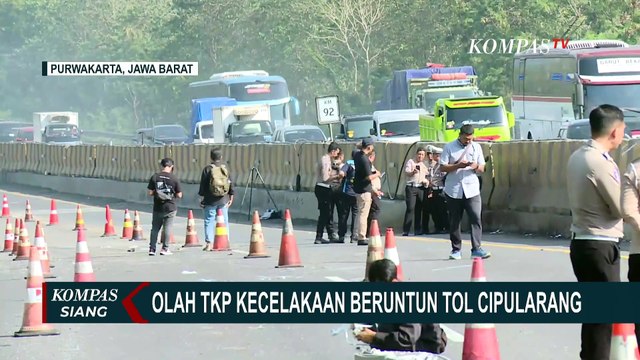 17 Kendaraan Terlibat Kecelakaan di Tol Cipularang KM 92, Begini Proses Olah TKP Selasa Pagi