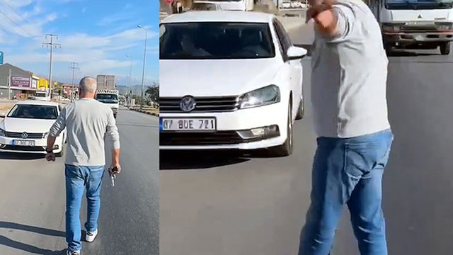 Teksas değil Fethiye…Yol tartışmasında arabasından inip silah çekti