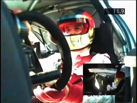 WRC 2003 - Rally Monte Carlo - Onboard Sebastien Loeb SS08 - Angle 2