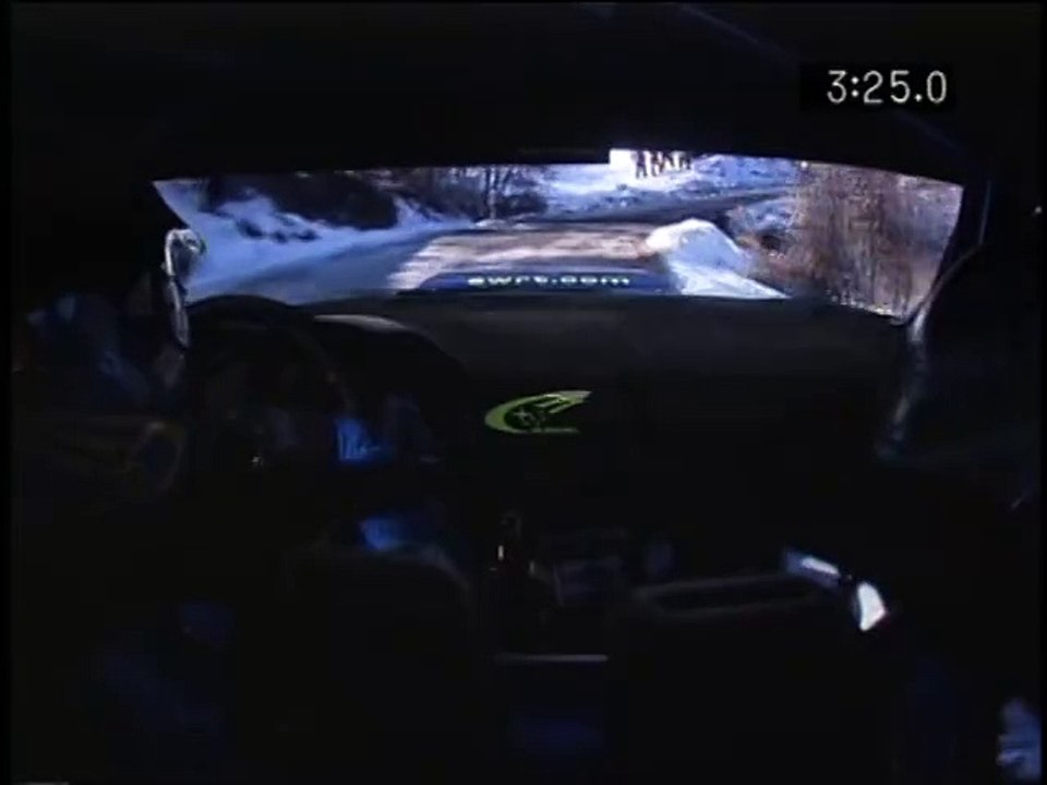 WRC 2003 - Rally Monte Carlo - Onboard Petter Solberg SS04