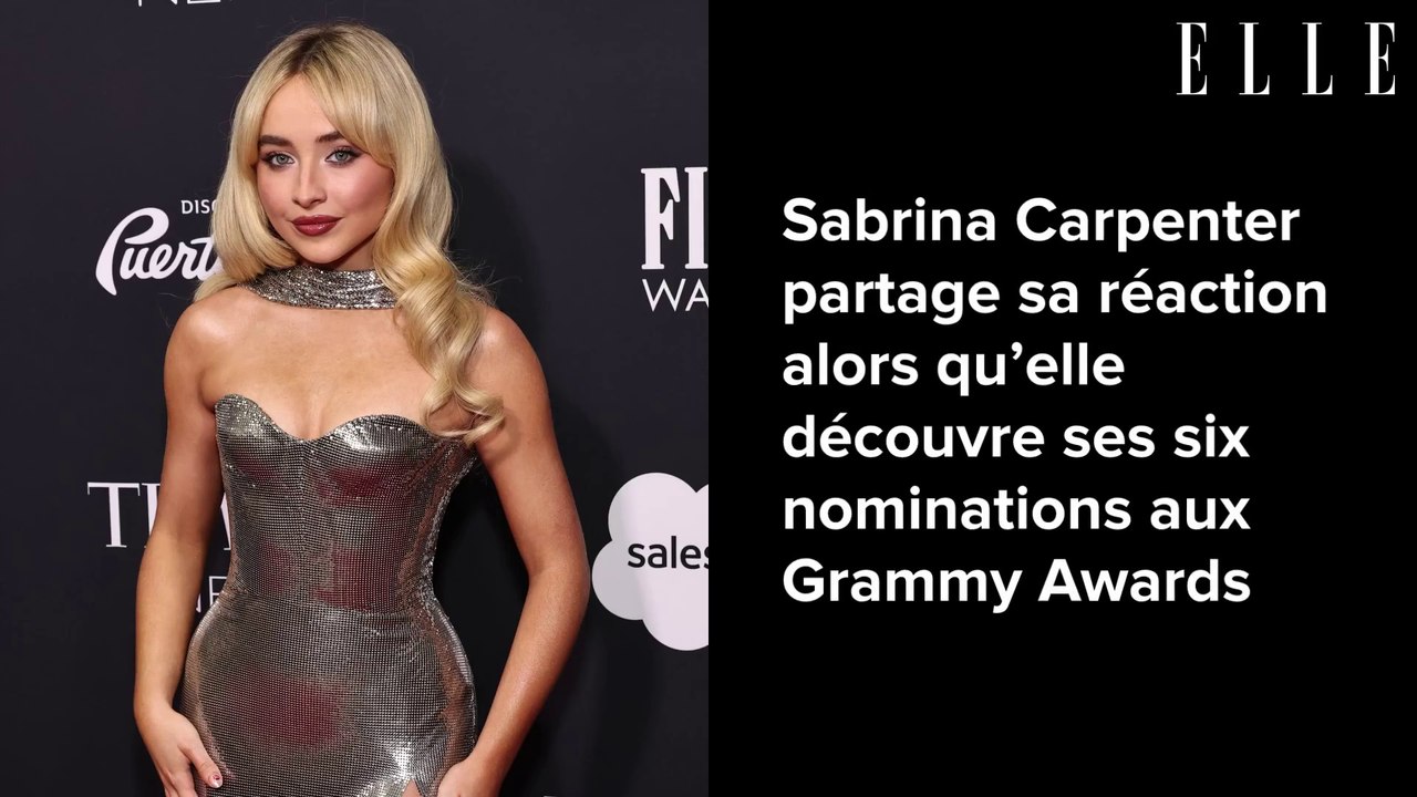 Sabrina Carpenter partage sa réaction alors qu’elle découvre ses six nominations aux Grammy Awards