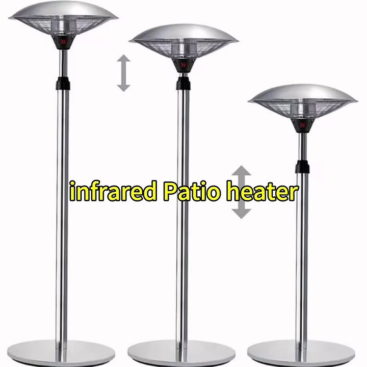 Outdoor Patio Heater - Stainless Steel Patio Heater 3 Levels Adjustable Power Waterproof, Pour Power Off Outdoor Heater for Patio