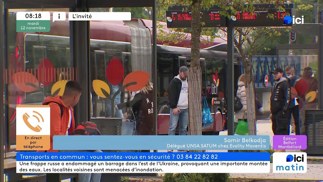 Invité Ici matin : Samir Belkodja, représentant UNSA Evolity après un nouvel épisode de violence dans le Pays de Montbéliard