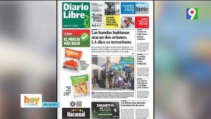 Titulares de prensa dominicana martes 12 de noviembre 2024 | Hoy Mismo