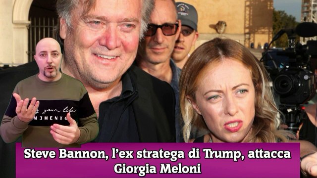 Steve Bannon, l’ex stratega di Trump, attacca Giorgia Meloni