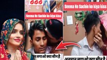 Seema Haider ने कैमरे के सामने की सारी हदें पार, Sachin को लगातार करती रही Kiss, Viral Video