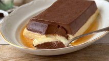 Chocoflan o pastel imposible: el flan casero de chocolate blanco y negro