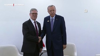 Cumhurbaşkanı Erdoğan, İngiltere Başbakanı Starmer'i kabul etti