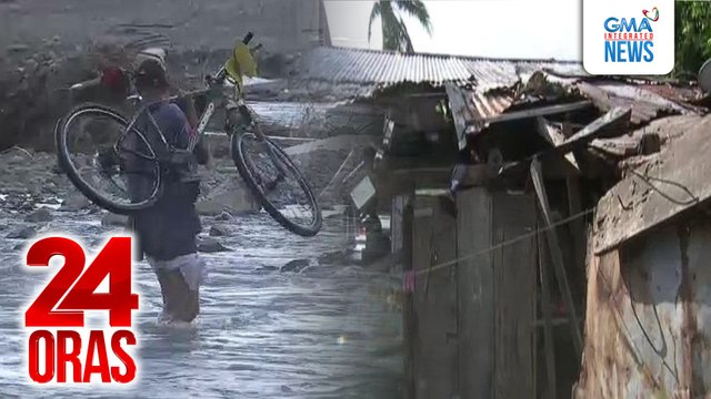 Winasak ng bagyo ang mga bahay at pinatumba ang mga puno sa lugar ng landfall | 24 Oras