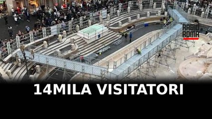 14mila visitatori in due giorni alla Fontana di Trevi