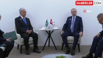 Cumhurbaşkanı Erdoğan, Kazakistan Cumhurbaşkanı Tokayev ile görüştü