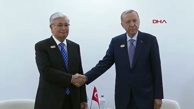 Cumhurbaşkanı Erdoğan, Kazakistan Cumhurbaşkanı Tokayev ile görüştü