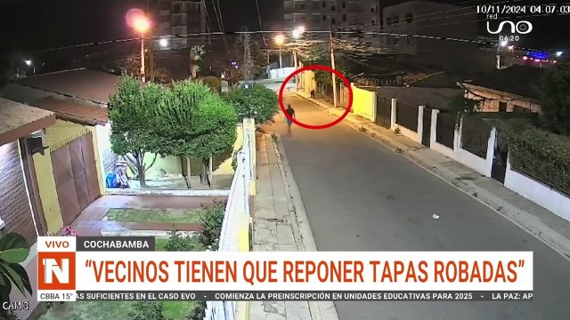 ¡Se camuflaban! Ladrones roban tapas de medidores de agua, usan un carrito de bebé