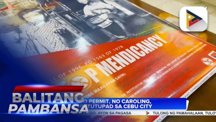 No permit, no caroling policy, ipatutupad sa Cebu City
