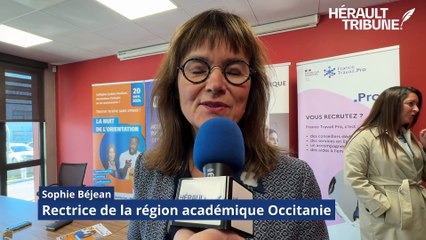 Interview de Sophie Béjean, rectrice de la région Occitanie pour la nuit de l'orientation