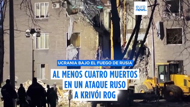 Al menos cuatro muertos, incluidos tres niños, en un ataque ruso en Krivói Rog