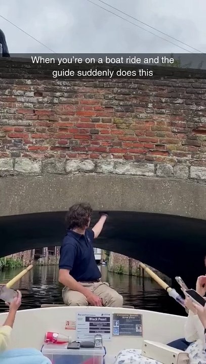 Canterbury punter's boat trick goes viral