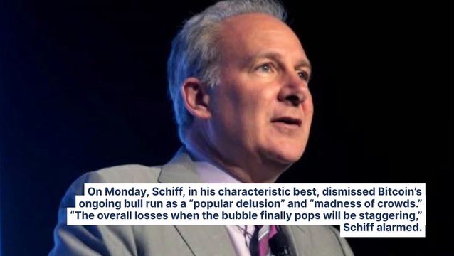 Peter Schiff Says He Would Have 'Loaded Up' On Bitcoin Had He Known That The BTC Bubble Would 'Get This Big'