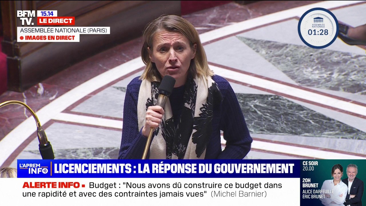 Plans sociaux: "Toutes les réponses doivent être mobilisées, d'ordre défensif comme offensif", déclare la ministre du Travail, Astrid Panosyan-Bouvet