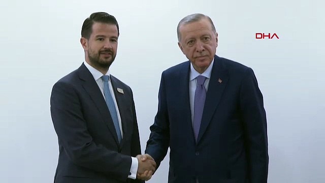 Cumhurbaşkanı Erdoğan, Karadağ Cumhurbaşkanı Milatovic ile görüştü