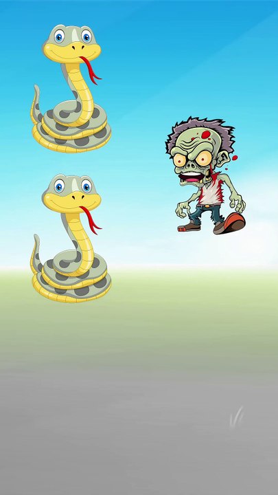 Let's tell me which snake is a zombie 🤫 #shorts
