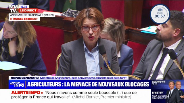 Mercosur: Nous ne pouvons pas nous opposer seuls. Notre travail est de rallier un maximum de pays de façon à imposer un veto , déclare Annie Genevard, ministre de l'Agriculture