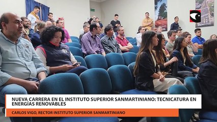 Nueva carrera en el Instituto Superior Sanmartiniano: Tecnicatura en Energías Renovables