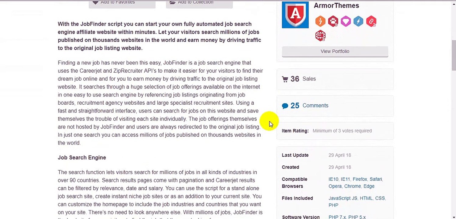 JobFinder - Job Search Engine Affiliate Script