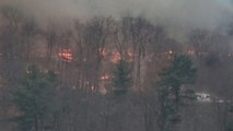 Thick smoke and flames haunt Greenwood Lake residents as forest fire remains uncontained