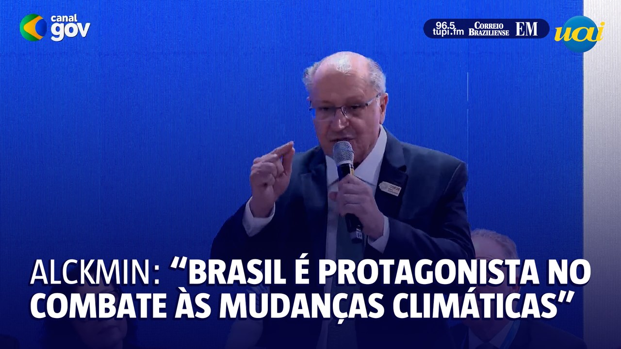 Alckmin na COP29: “Brasil é protagonista no combate às mudanças climáticas”