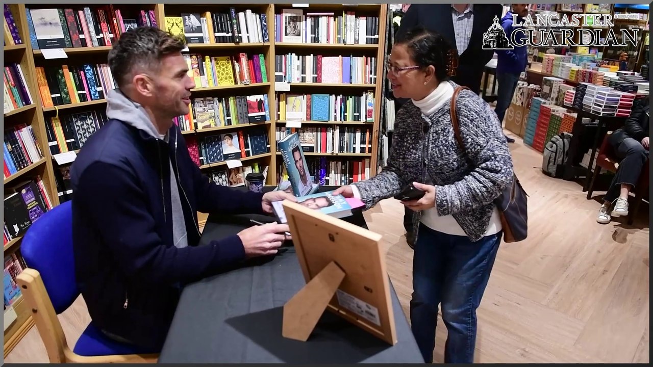 England cricket legend Jimmy Anderson in town to sign copies of his new book