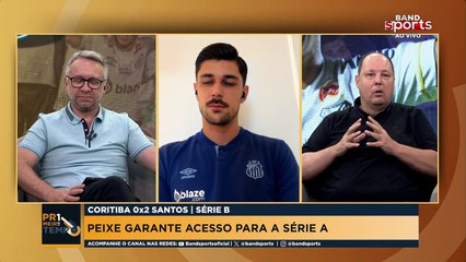 JOÃO BASSO COMEMORA ACESSO DO SANTOS À SÉRIE A DO BRASILEIRÃO | PRIMEIRO TEMPO