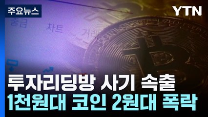 천 원대 코인 2원대로 폭락...'투자리딩방' 사기 속출 / YTN