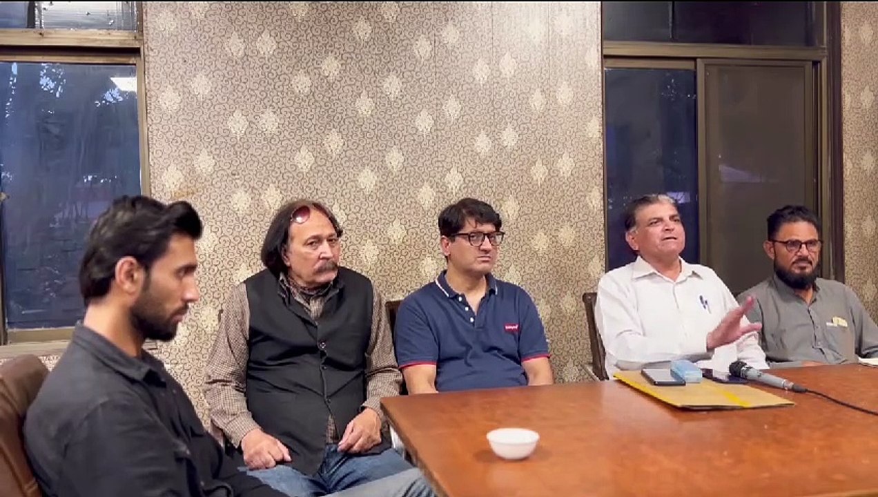 Chairman of Bhagat Singh Memorial Foundation (Pakistan) during Press conference