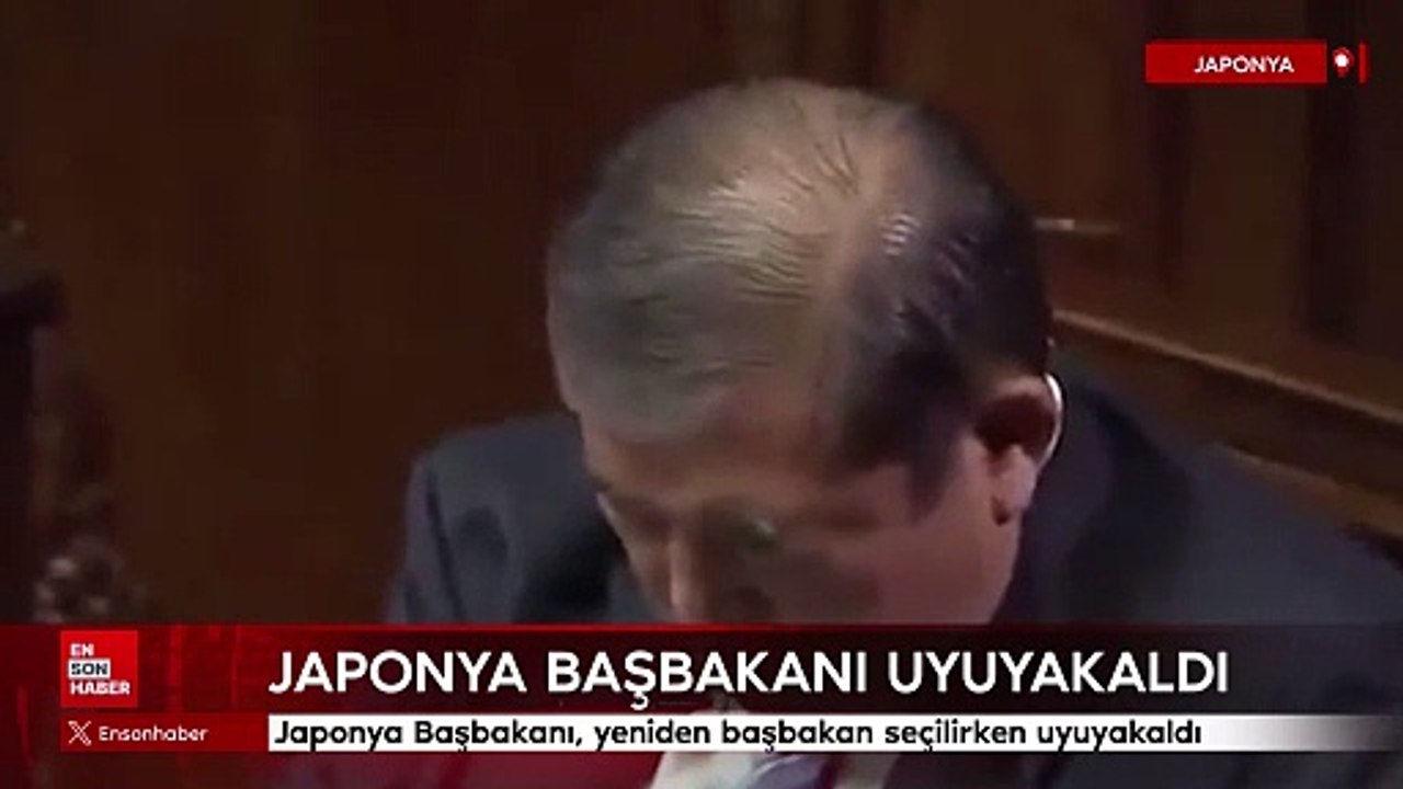 Japonya Başbakanı Ishiba Shigeru, yeniden başbakan seçilirken uyuyakaldı