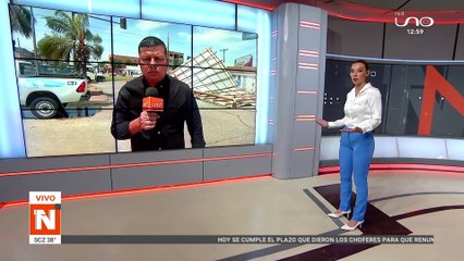 Fuertes vientos causan estragos en Santa Cruz.