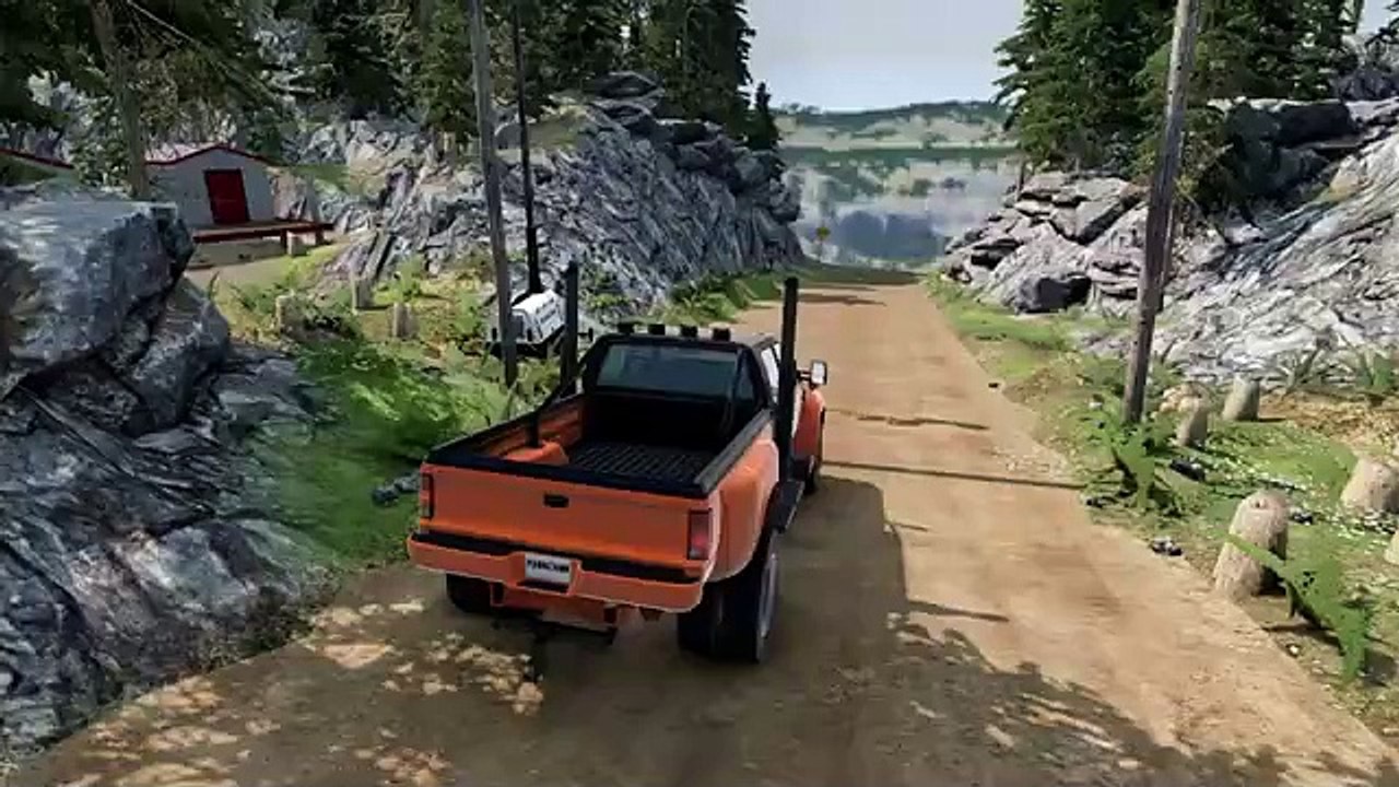 The best game Truck 🚛 BeamNG drive simulator 3D Car Racing Game sky