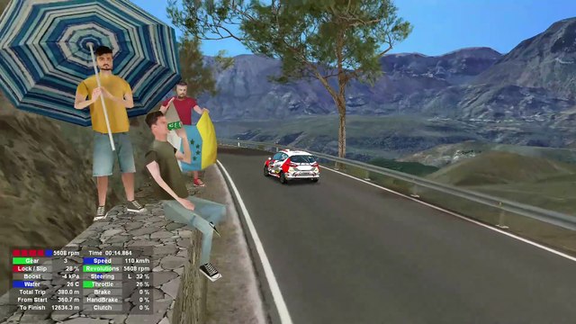 Richard Burns Rally: Santa Lucia in a Ford Fiesta Rally4 (XBox Controller, new filter settings)