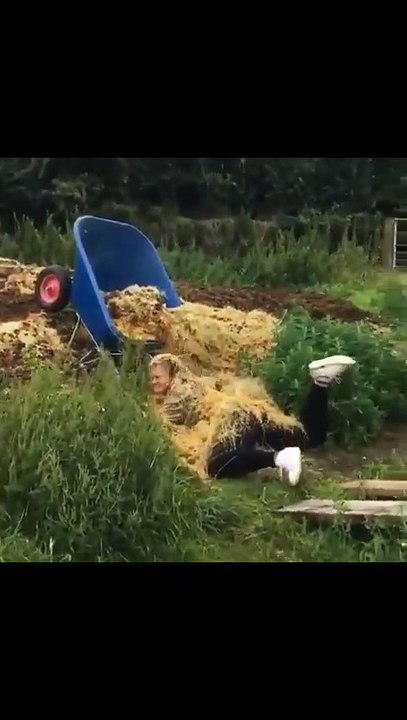 Quand monter une butte devient une aventure comique...   Une jeune femme tente de monter une petite bu...in. À peine commence-t-elle la montée qu’elle glisse, s’étale de tout son long, et se retrouve complètement recouverte