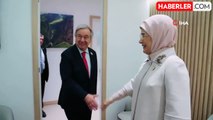 Emine Erdoğan, COP29'da BM Genel Sekreteri Guterres ile görüştü