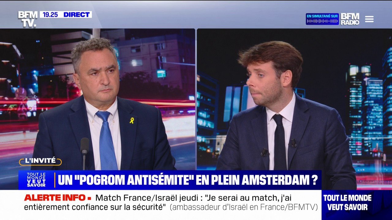 Supporters israéliens agressés à Amsterdam: "Ils chassaient les juifs, pas les Israéliens", estime l'ambassadeur d'Israël en France