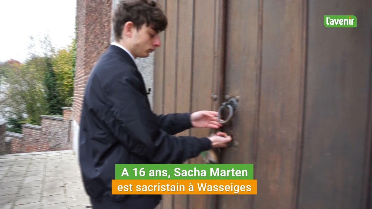 A 16 ans, Sacha Marten, de Wasseiges, est le plus jeune sacristain de la province de Liège